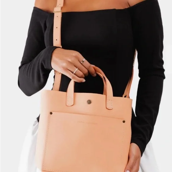 Portland Leather Mamey Mini Crossbody Tote - Picture 2 of 11